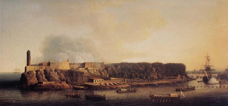 Dominic Serres The British Fleet entering Havana,21 August 1762 Norge oil painting art
